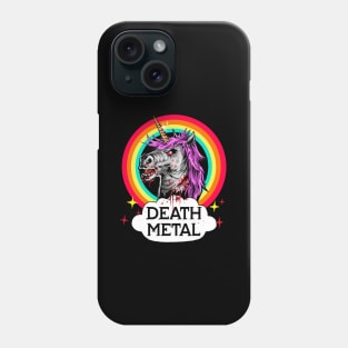 DEATH METAL UNICORN Phone Case