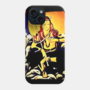 Shiva drinking poison Phone Case