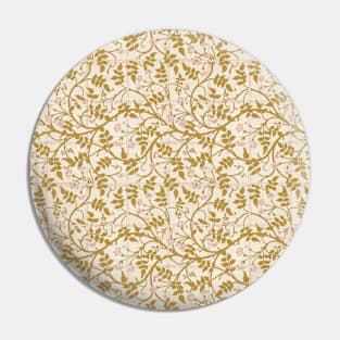 William Morris Jasmine Trellis Pattern Pinks and Golds Pin