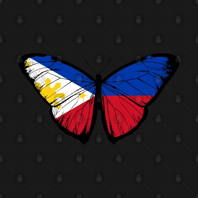 Vintage Philippines Butterfly Moth | Pray For Philippines and Stand with Philippines by Mochabonk