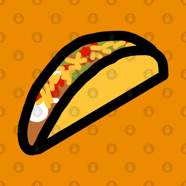 Favorite Food It is a Taco by ellenhenryart