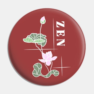 Zen Lotus Meditation Pin