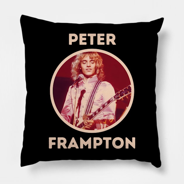 peter frampton ll cream Pillow by claudia awes