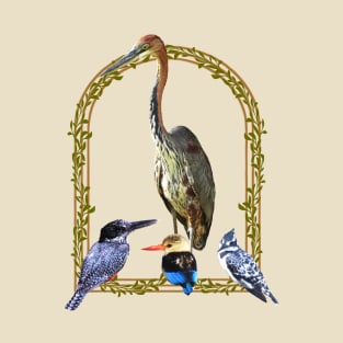 Goliath Heron - Kingfisher - Birds - Africa T-Shirt