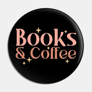 "Books & Coffee" Nerdy Gifts Pin