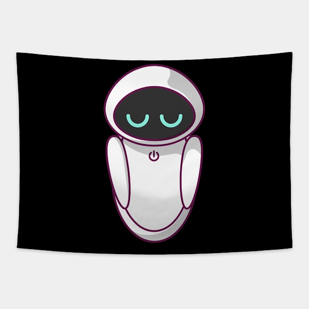 Assistant Robot Sad Expression Tapestry by KH Studio