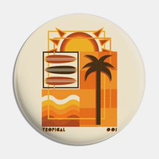 Tropical Modern Retro Pin