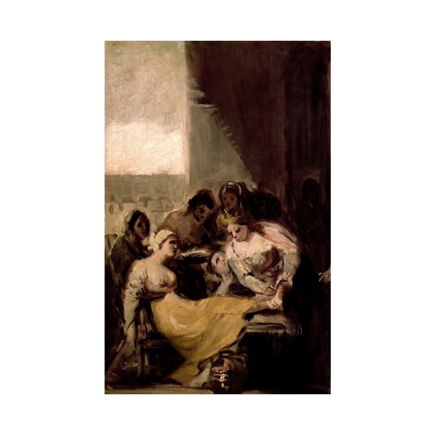 Saint Isabel of Portugal Healing the Wounds of a Sick Woman by Francisco Goya by Classic Art Stall