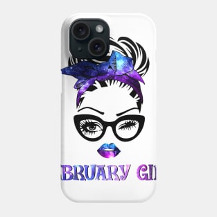 February Girl Galaxy Phone Case