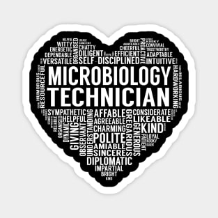Microbiology Technician Heart Magnet