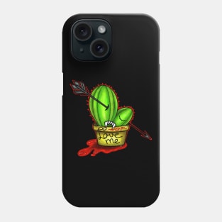 Do NOT LOVE ME CACTUS Love Colored Line Art Phone Case