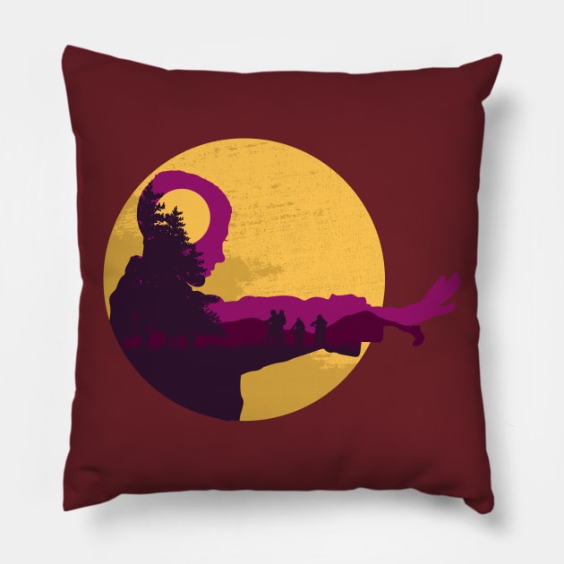 The Other Side Pillow by HyperTwenty