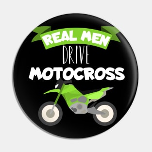 Motocross real men Pin