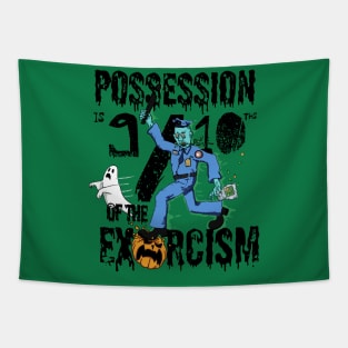 Possession is 9/10ths of the Exorcism, Halloween Police Tapestry