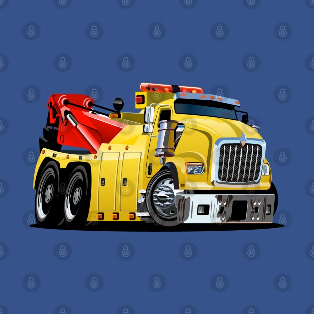 Cartoon tow truck by Mechanik