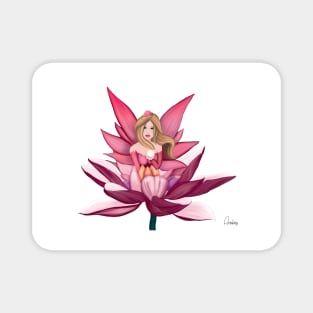 fairytale on water lily Magnet