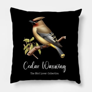 Cedar Waxwing - The Bird Lover Collection Pillow