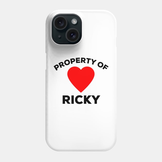 Property of Ricky Phone Case by IBMClothing