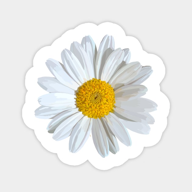 Marguerite Magnet by A_using_colors