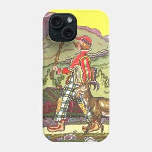 Vintage Fairy Tales, The Boy and the North Wind Phone Case