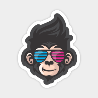 apes with eyeglasses Magnet