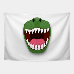 Funny T Rex dinosaur mouth Tapestry