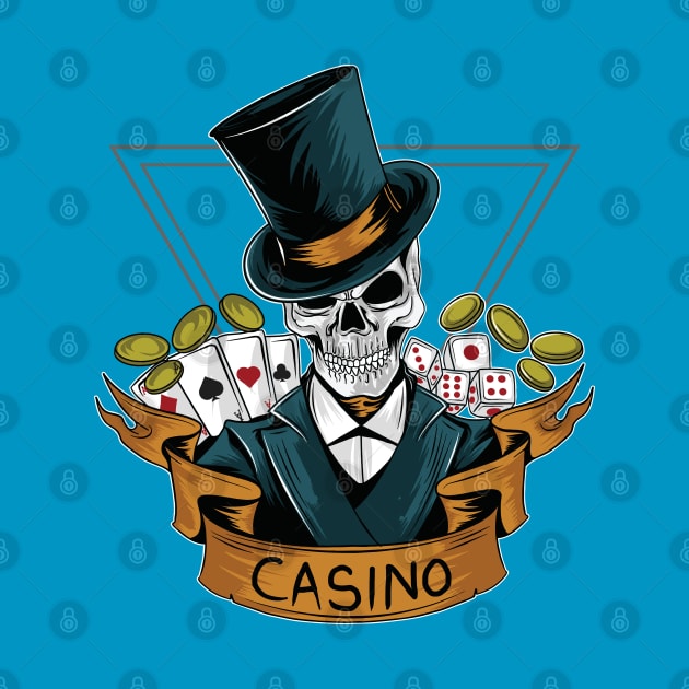 SKELETON CASINO by designtshirtcity