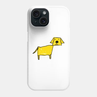 a dog my kid drew Phone Case