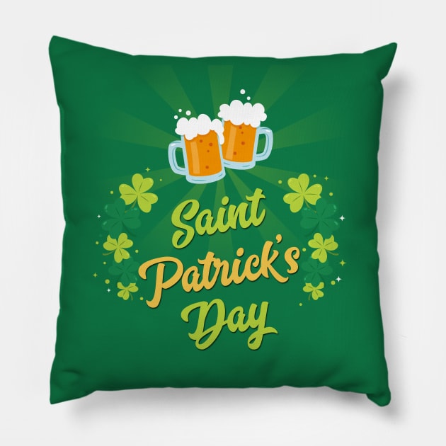St Patrick Day Pillow by vladocar