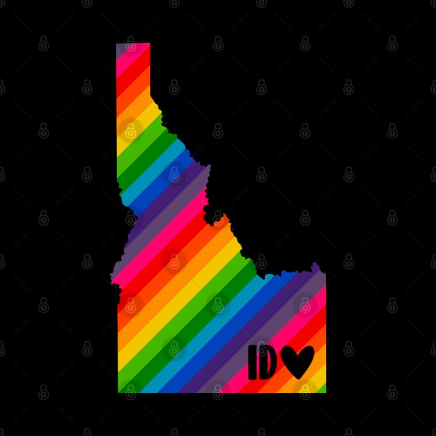 USA States: Idaho (rainbow) by LetsOverThinkIt