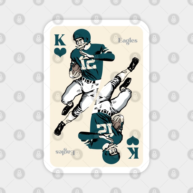 Philadelphia Eagles King of Hearts Magnet by Rad Love