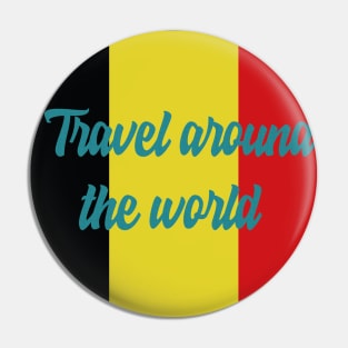 Travel Around the World - Belgium Pin