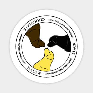 Labradors only come in three colors Magnet