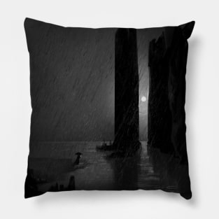 In a rainy night Pillow