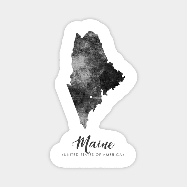 maine state map Magnet by StudioGrafiikka