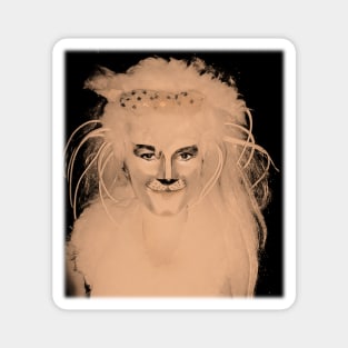 drag queen cat face Magnet