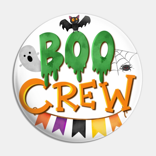 Boo crew cute Halloween Pin by PrintAmor