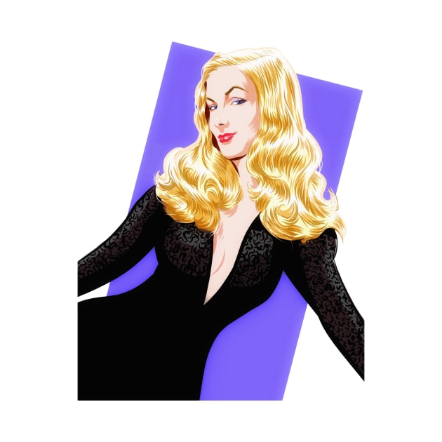 Veronica Lake - An illustration by Paul Cemmick by PLAYDIGITAL2020