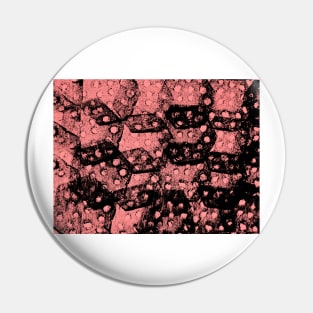 HEXAGONS and PINK DOTS ... CHAOS or ORDER Pin