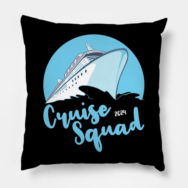 Cruise Squad 2024 Pillow by NorseMagic