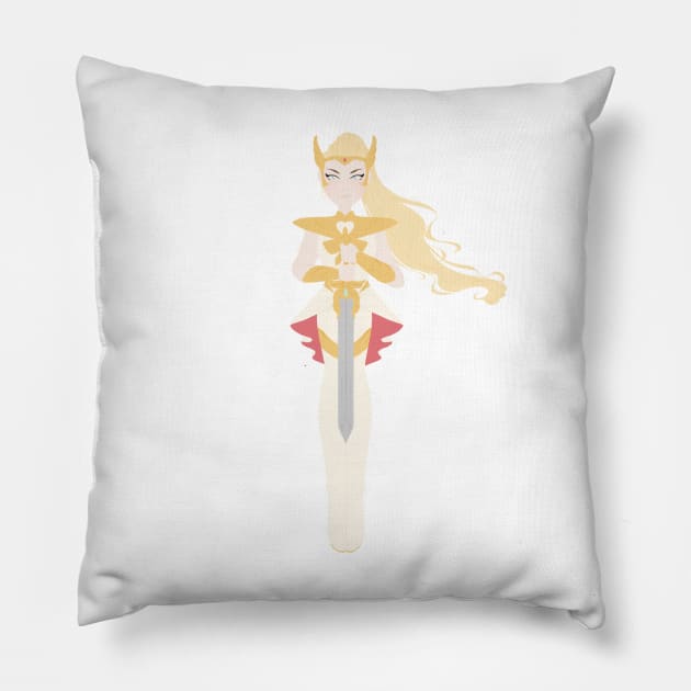 Princess Warrior Pillow by littlemoondance