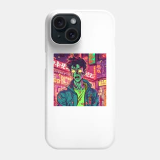 Korean Zombie man walking on the street Phone Case