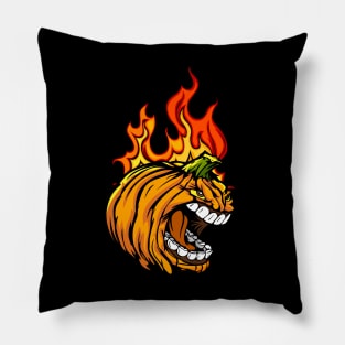 Halloween Fire Jack Pillow