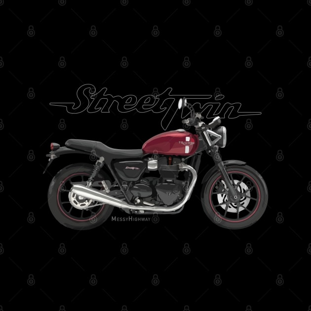 Triumph Street Twin 18 red, s by MessyHighway