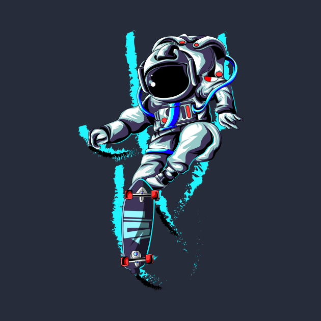 astronaut skateboard by stylegraphic