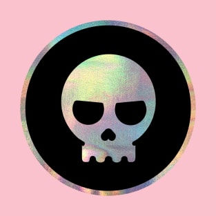 HOLOGRAPHIC SKULL STICKER T-Shirt