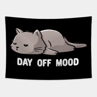 Day Off Mood Cute Lazy Cat Gift Tapestry