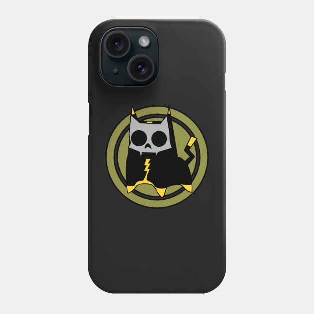 Electric Cat | Black Cat | Halloween | Cat Skull Phone Case by DepicSpirit