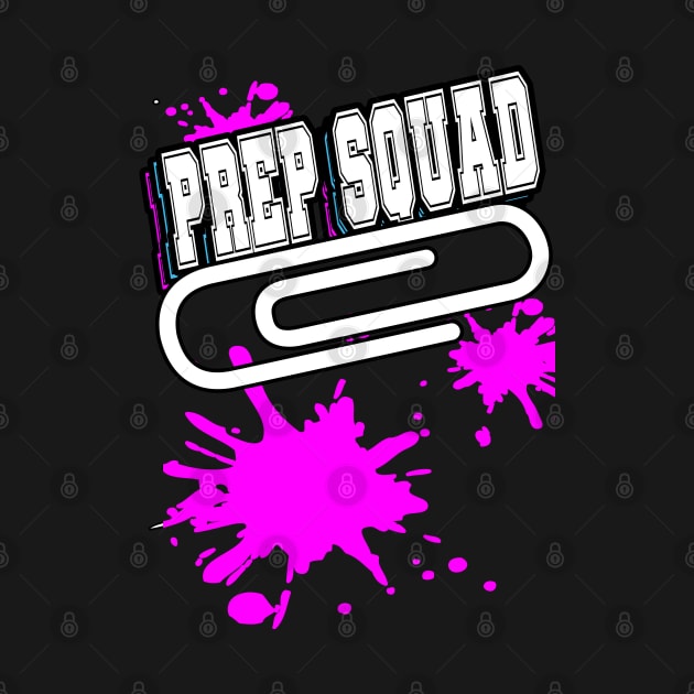 Prep Squad Team Work Splatter Pink by Black Ice Design