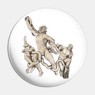 Laocoon and his Sons Colored Pin